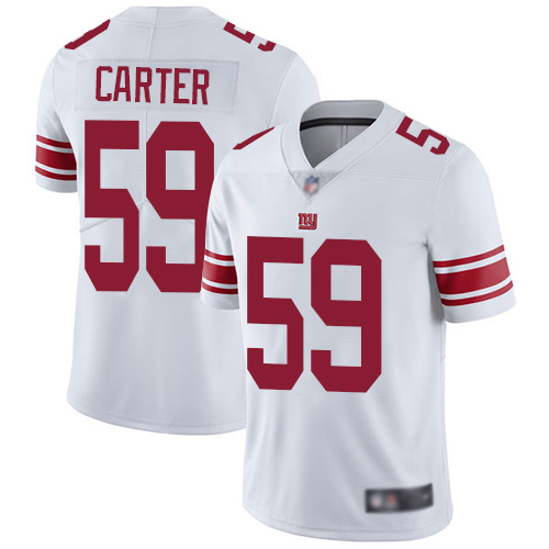 Men New York Giants 59 Lorenzo Carter White Vapor Untouchable Limited Player Football NFL Jersey